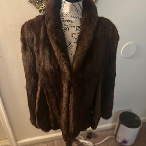 Vintage Mink Fur Shaw/Overcoat